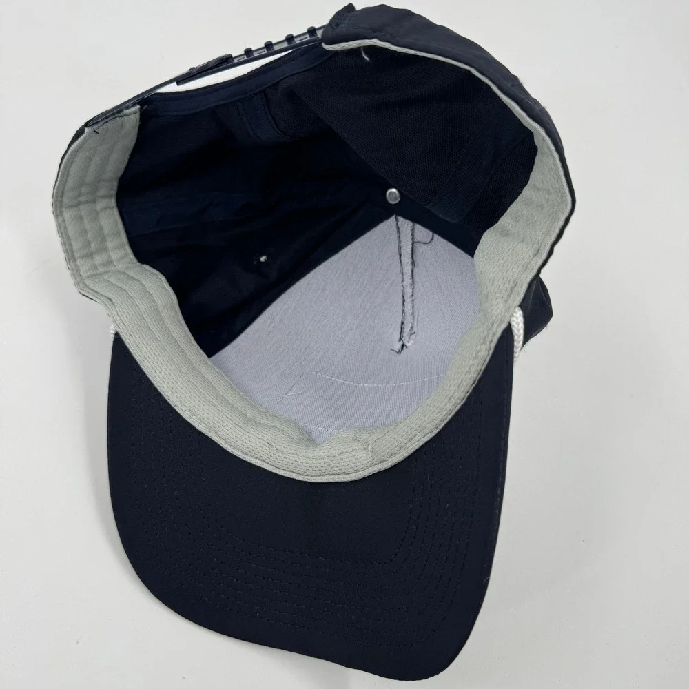 Deep Eddy Vodka‎ Navy Blue Rope Snapback Hat Austin Original Logo Promo Cap